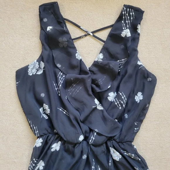 NEW New Maurices Black Floral High Low Dress - Picture 6 of 13